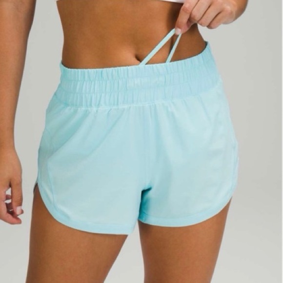 Lululemon Track That shorts 3” Icing Blue - Picture 2 of 6